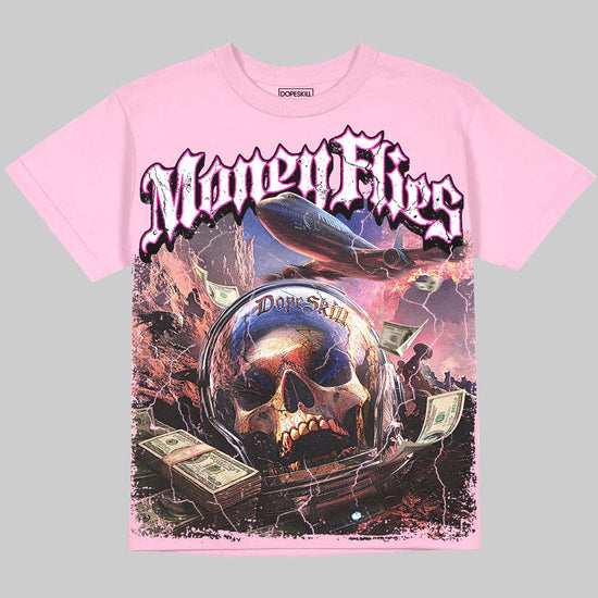 Dunk Triple Pink DopeSkill Oversize Print T-Shirt Money Flies Graphic Streetwear - Blossom