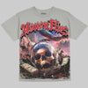 Jordan 4 Bred DopeSkill Oversize Print T-Shirt Money Flies Graphic Streetwear - Grey