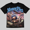 Jordan 13 Flint DopeSkill Oversize Print T-Shirt Money Flies Graphic Streetwear - Black