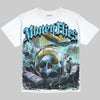 Jordan 11 Gamma Blue DopeSkill Oversize Print T-Shirt Money Flies Graphic Streetwear - White