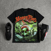 Halloween 5s DopeSkill Oversize Print T-Shirt Money Flies Graphic