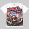 Jordan 9 Space Jam DopeSkill Oversize Print T-Shirt Money Flies Graphic Streetwear - WHite