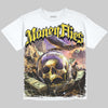 Jordan 4 Tour Yellow DopeSkill Oversize Print T-Shirt Money Flies Graphic Streetwear - White