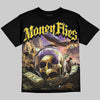 Jordan 4 Tour Yellow DopeSkill Oversize Print T-Shirt Money Flies Graphic Streetwear - Black