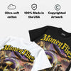 Tour Yellow 4s DopeSkill Oversize Print T-Shirt Money Flies Graphic