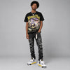 Tour Yellow 4s DopeSkill Oversize Print T-Shirt Money Flies Graphic