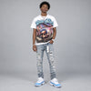 UNC 11s DopeSkill Oversize Print T-Shirt Money Flies Graphic