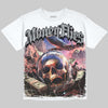 Jordan 5 Wolf Grey DopeSkill Oversize Print T-Shirt Money Flies Graphic Streetwear - White