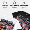 Wolf Grey 5s DopeSkill Oversize Print T-Shirt Money Flies Graphic