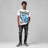 Dunk Panda White Black DopeSkill Oversize Print T-Shirt No Love Lost Graphic