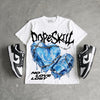 Dunk Panda White Black DopeSkill Oversize Print T-Shirt No Love Lost Graphic