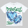 Jordan 12 Bucks DopeSkill Oversize Print T-Shirt No Love Lost Graphic Streetwear - White