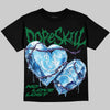 Jordan 12 Bucks DopeSkill Oversize Print T-Shirt No Love Lost Graphic Streetwear - Black