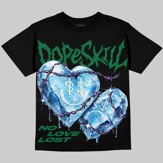 Jordan 12 Bucks DopeSkill Oversize Print T-Shirt No Love Lost Graphic Streetwear - Black