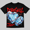 Jordan 11 Cherry DopeSkill Oversize Print T-Shirt No Love Lost Graphic Streetwear - Black