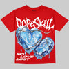 Jordan 11 Cherry DopeSkill Oversize Print T-Shirt No Love Lost Graphic Streetwear - Red