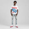 Cherry 11s DopeSkill Oversize Print T-Shirt No Love Lost Graphic