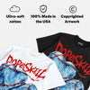 Cherry 11s DopeSkill Oversize Print T-Shirt No Love Lost Graphic