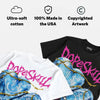 Comic 4s DopeSkill Oversize Print T-Shirt No Love Lost Graphic
