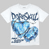 Jordan 13 Flint DopeSkill Oversize Print T-Shirt No Love Lost Graphic Streetwear - White