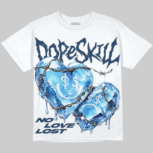 Jordan 13 Flint DopeSkill Oversize Print T-Shirt No Love Lost Graphic Streetwear - White