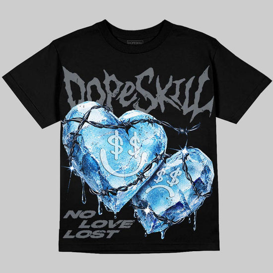 Jordan 13 Flint DopeSkill Oversize Print T-Shirt No Love Lost Graphic Streetwear - Black