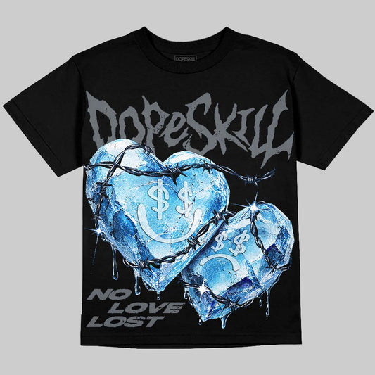 Jordan 13 Flint DopeSkill Oversize Print T-Shirt No Love Lost Graphic Streetwear - Black