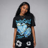 Gamma 11s DopeSkill Oversize Print T-Shirt No Love Lost Graphic