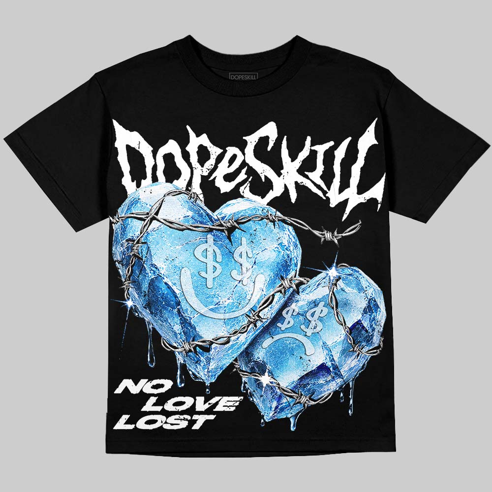 Jordan 6 Oreo DopeSkill Oversize Print T-Shirt No Love Lost Graphic Streetwear - Black