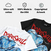 Space Jam 9s DopeSkill Oversize Print T-Shirt No Love Lost Graphic