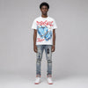 Sunset 5s DopeSkill Oversize Print T-Shirt No Love Lost Graphic