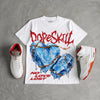 Sunset 5s DopeSkill Oversize Print T-Shirt No Love Lost Graphic
