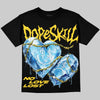 Jordan 4 Thunder DopeSkill Oversize Print T-Shirt No Love Lost Graphic Streetwear - Black