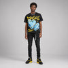 Black Tour Yellow AJ 4 Thunder DopeSkill Oversize Print T-Shirt No Love Lost Graphic