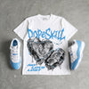 UNC 11s DopeSkill Oversize Print T-Shirt No Love Lost Graphic
