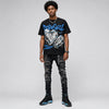 University Blue 14s DopeSkill Oversize Print T-Shirt No Love Lost Graphic