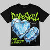 Max 95 Big Bubble Neon Yellow DopeSkill Oversize Print T-Shirt No Love Lost Graphic Streetwear - Black