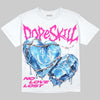Dunk Triple Pink DopeSkill Oversize Print T-Shirt No Love Lost Graphic Streetwear - White