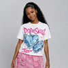 Triple Pink Dunk DopeSkill Oversize Print T-Shirt No Love Lost Graphic