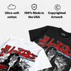 Cherry 11s DopeSkill Oversize Print T-Shirt No Money No Lust Graphic