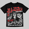 Jordan 13 Chicago DopeSkill Oversize Print T-Shirt No Money No Lust Graphic Streetwear - Black