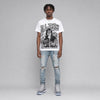 Cool Grey 11s DopeSkill Oversize Print T-Shirt No Money No Lust Graphic