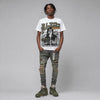 Olive 5s DopeSkill Oversize Print T-Shirt No Money No Lust Graphic