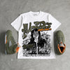Olive 5s DopeSkill Oversize Print T-Shirt No Money No Lust Graphic