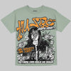 Jordan 5 Olive DopeSkill Oversize Print T-Shirt No Money No Lust Graphic Streetwear - Bay