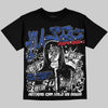 Jordan 4 Rare Air DopeSkill Oversize Print T-Shirt No Money No Lust Graphic Streetwear - Black