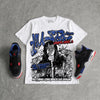 Rare Air 4s DopeSkill Oversize Print T-Shirt No Money No Lust Graphic