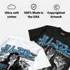 University Blue 14s DopeSkill Oversize Print T-Shirt No Money No Lust Graphic