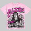 Dunk Triple Pink DopeSkill Oversize Print T-Shirt No Money No Lust Graphic Streetwear - Blossom