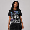 Aqua 8s DopeSkill Oversize Print T-Shirt No Money No Lust Graphic
